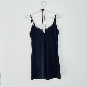 Vintage Morgan Taylor Black Intimate Slip Lace Dress Mini XS